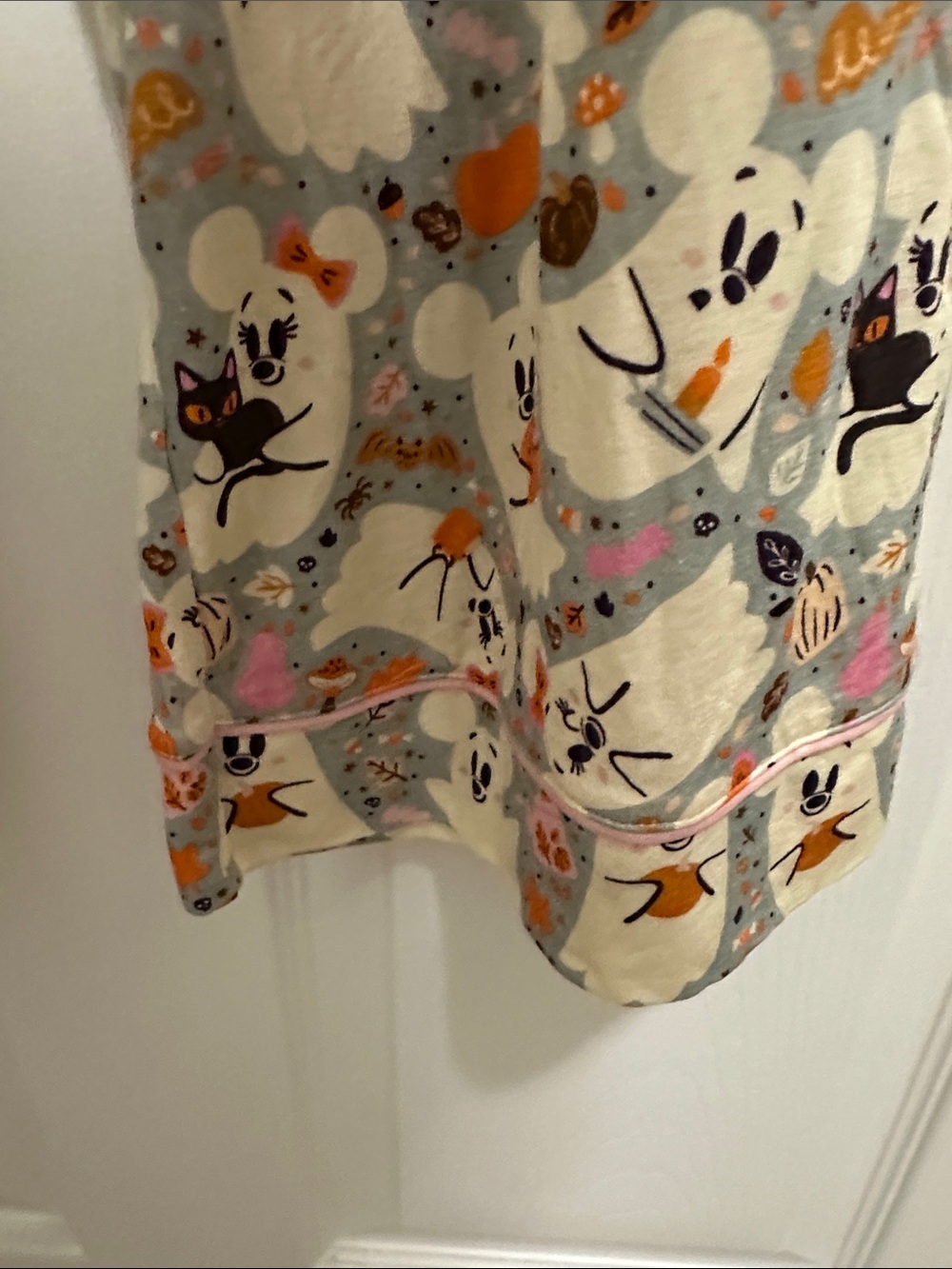Disney Mickey Ghost Halloween Pajama Bottoms Lounge with Drawstring 🎃 👻 - Picture 4 of 9